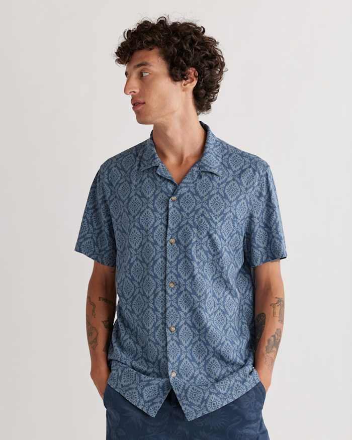 MEN'S SHORT-SLEEVE LINEN CAMP SHIRT